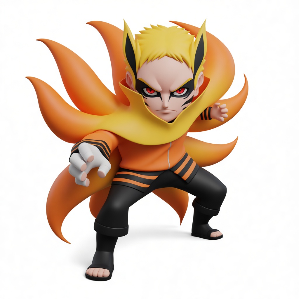 Naruto Kurama Mode Figurine free 3D printable STL