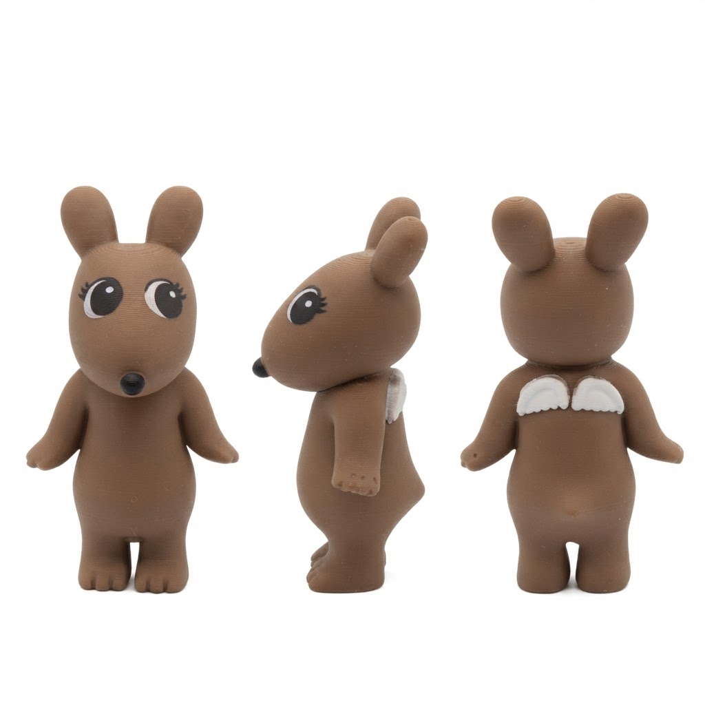 Angel Mouse Figurine free 3D printable STL
