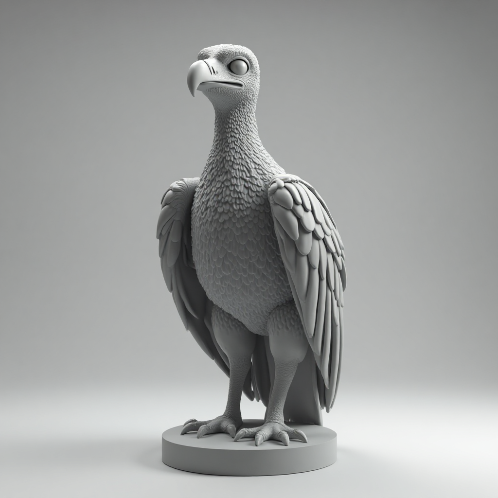 Vulture Figurine free 3D printable STL
