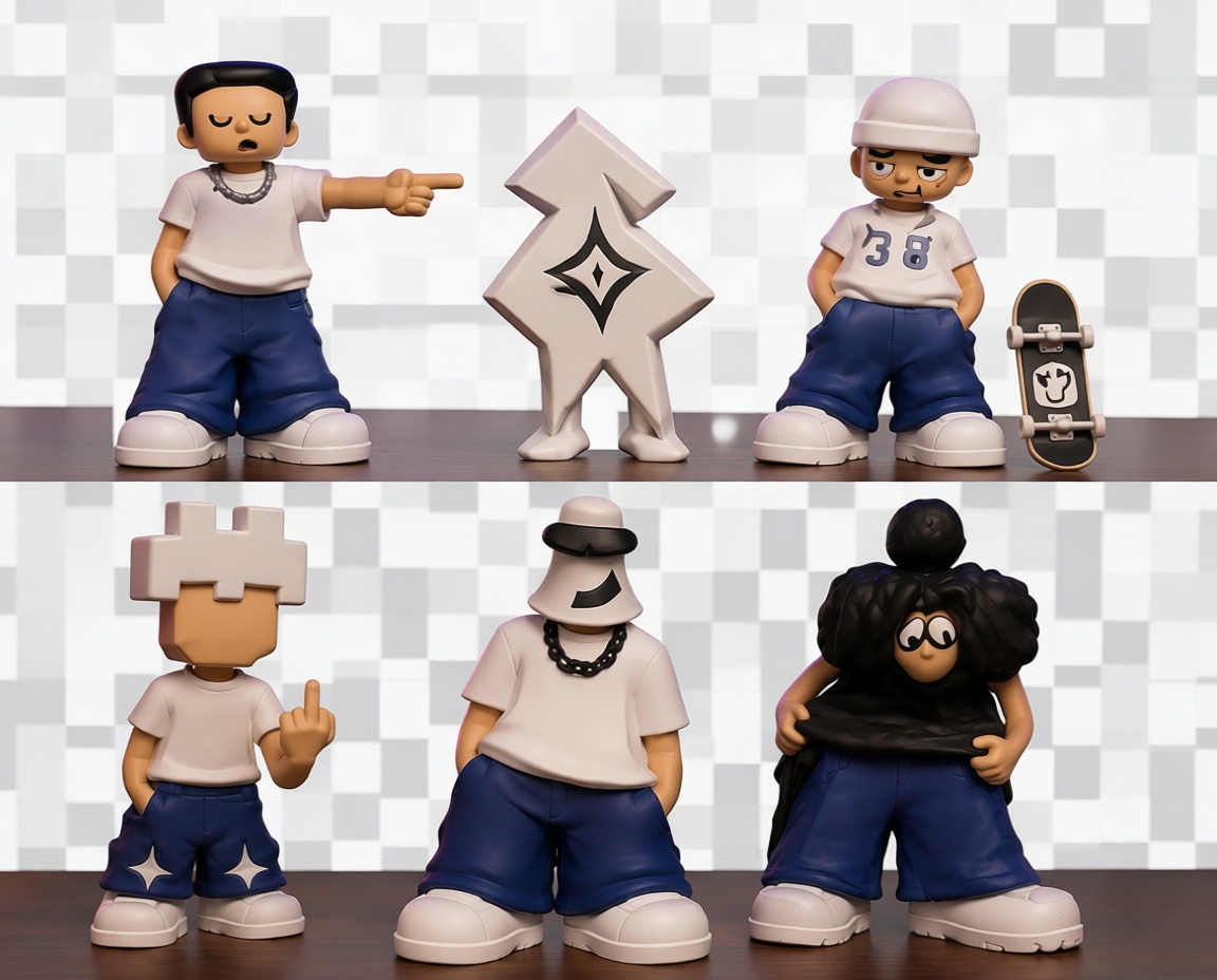 Urban Streetwear Figurines free 3D printable STL