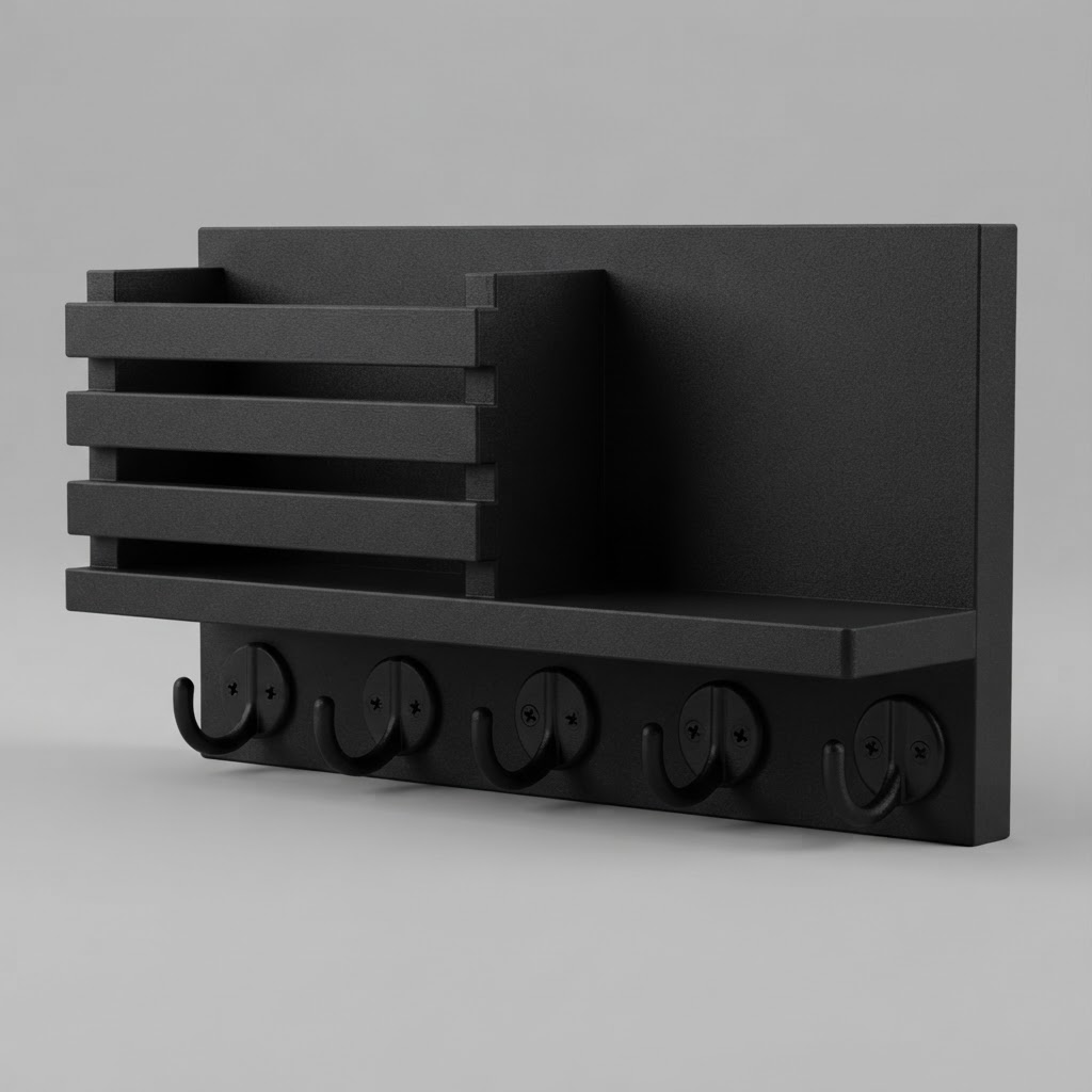 Wall Mount Key Holder free 3D printable STL