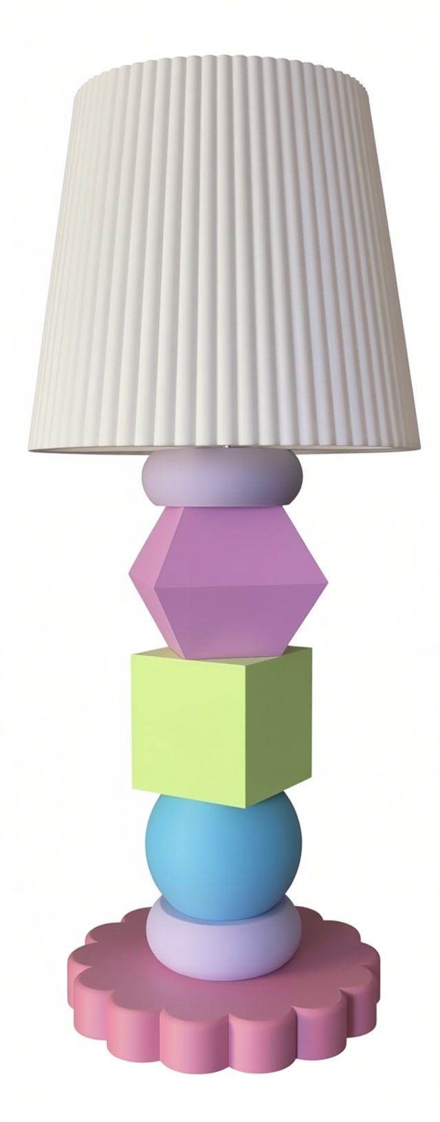 Geometric Table Lamp free 3D printable STL