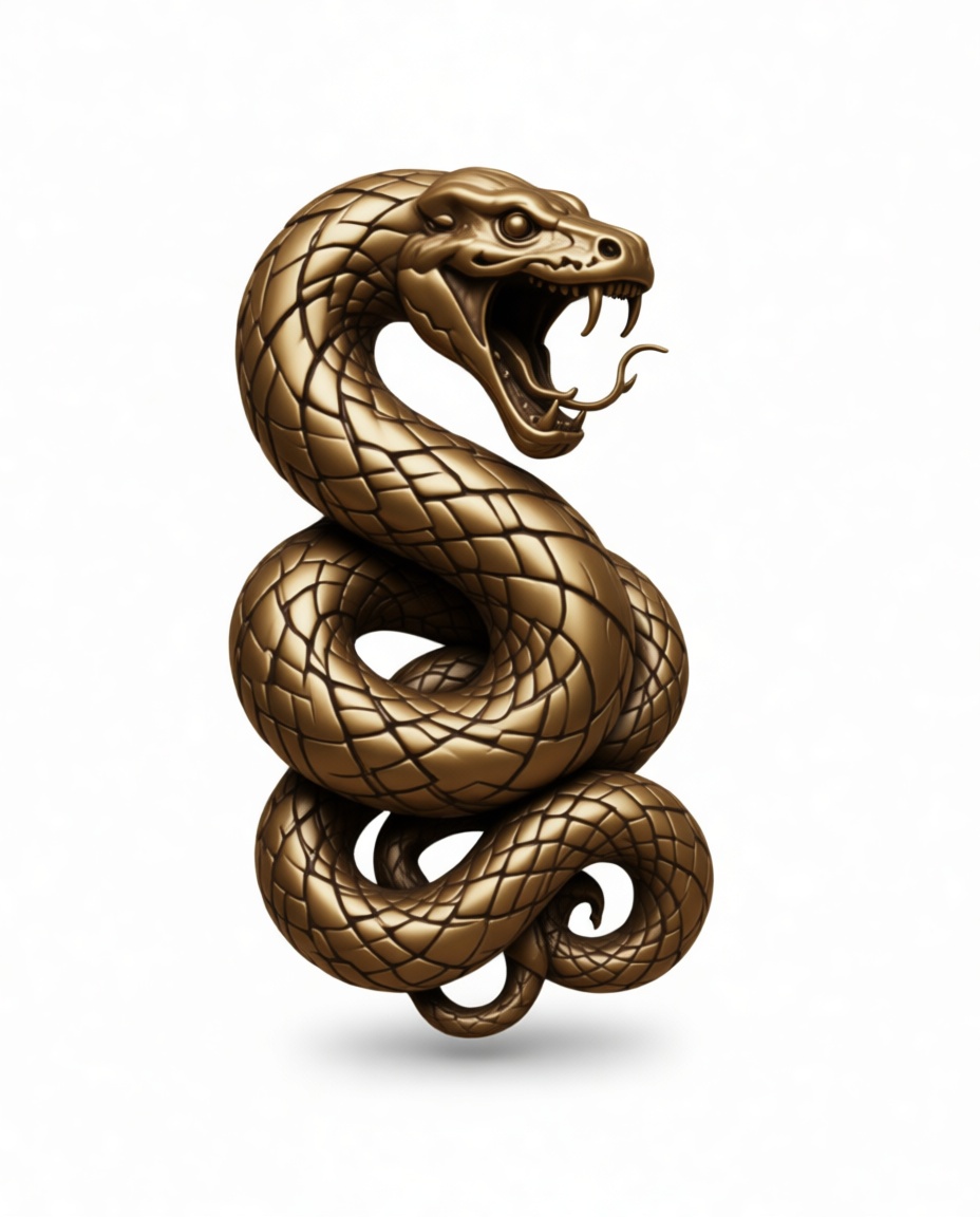 Coiled Snake Figurine free 3D printable STL