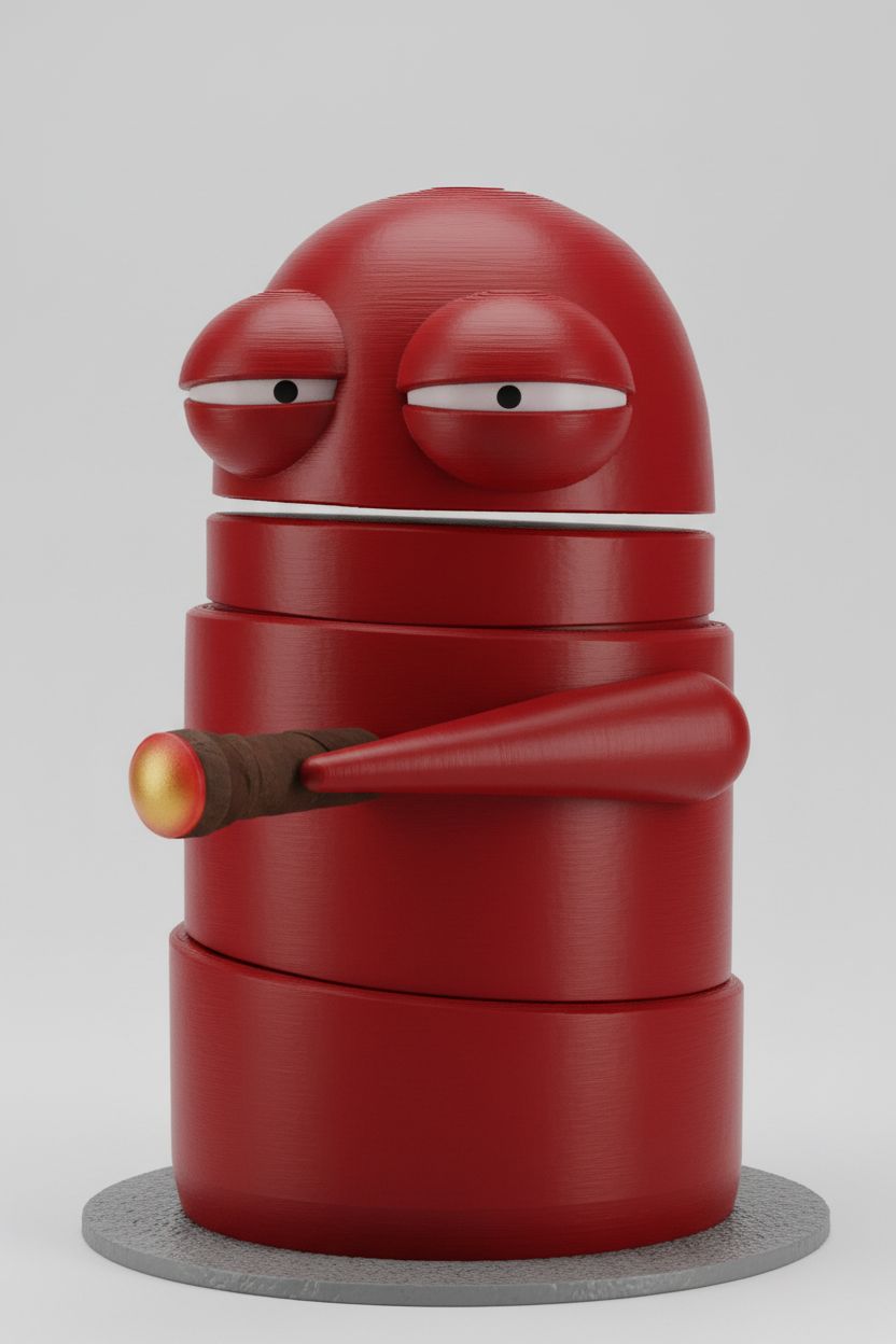 Mugatu Robot Figurine free 3D printable STL