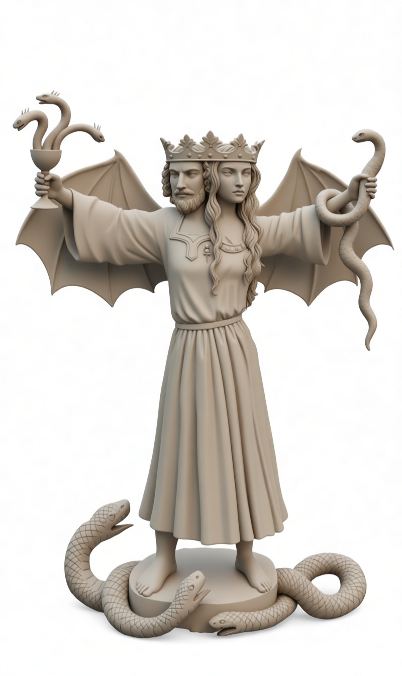 Janus Statue free 3D printable STL