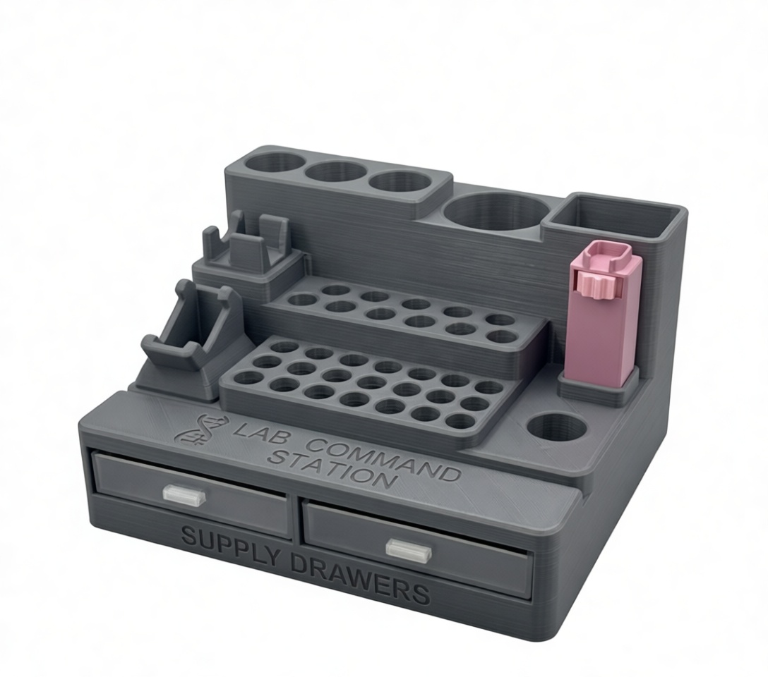 Lab Command Station Organizer free 3D printable STL