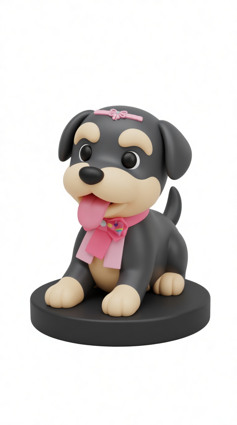 Cartoon Puppy Figurine free 3D printable STL