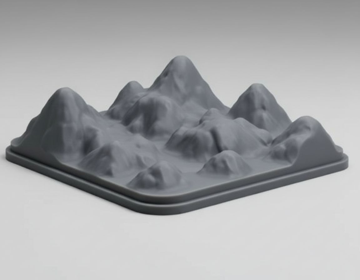 Mountain Terrain Model free 3D printable STL