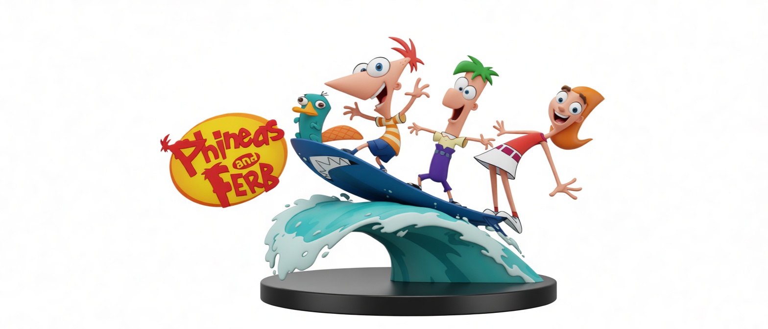 Phineas and Ferb Figurine free 3D printable STL