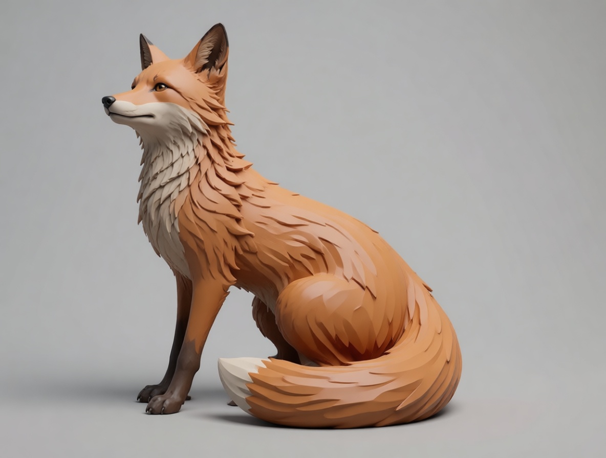 Red Fox Figurine free 3D printable STL