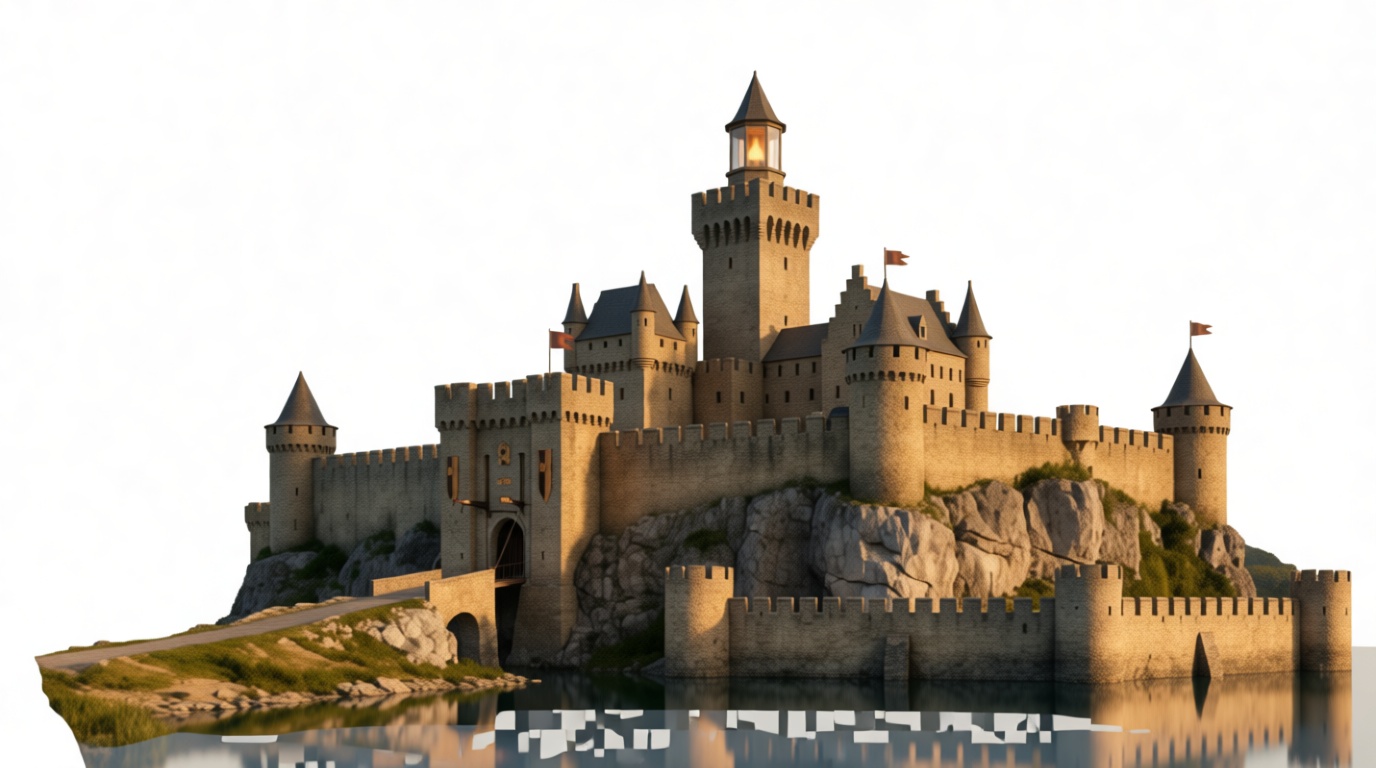 Medieval Castle Model free 3D printable STL
