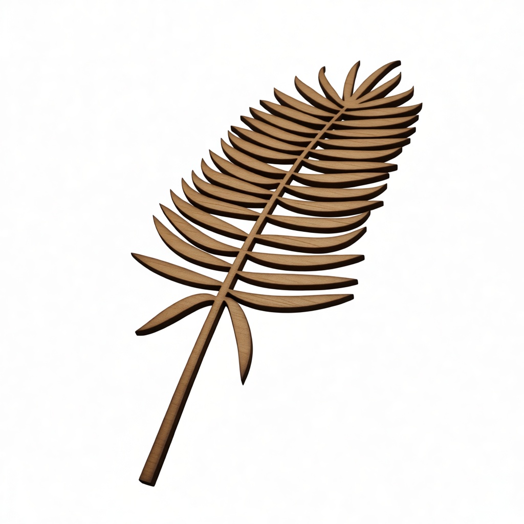 Palm Leaf Model free 3D printable STL