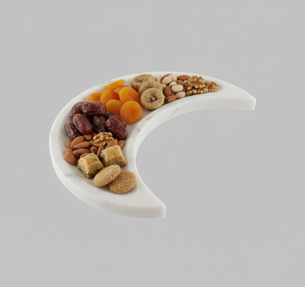 Elegant Crescent Snack Dish free 3D printable STL
