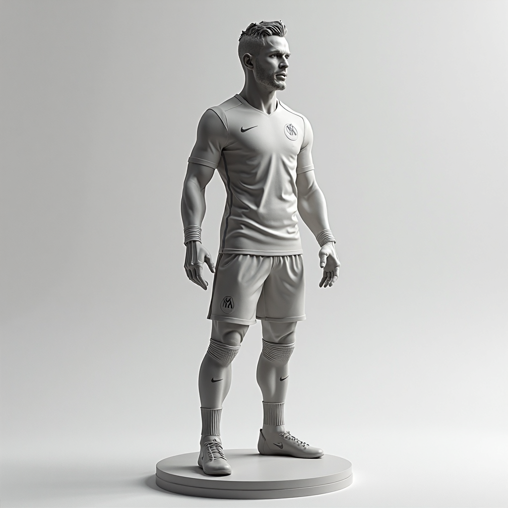 Neymar Football Statue free 3D printable STL