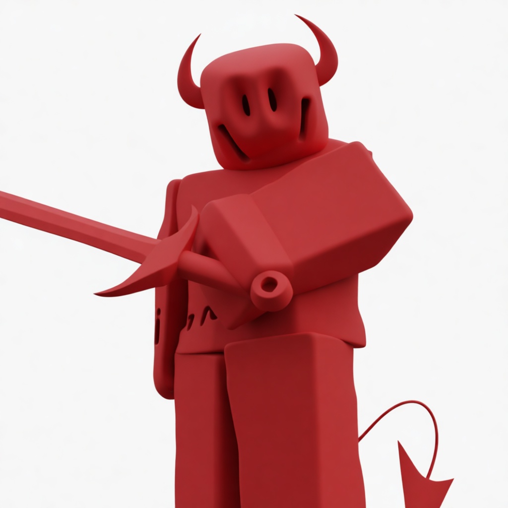 Devil Minifigure Statue free 3D printable STL
