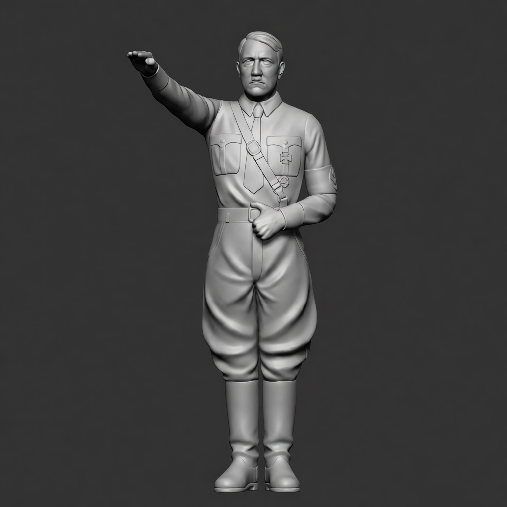 Adolf Hitler Figurine free 3D printable STL