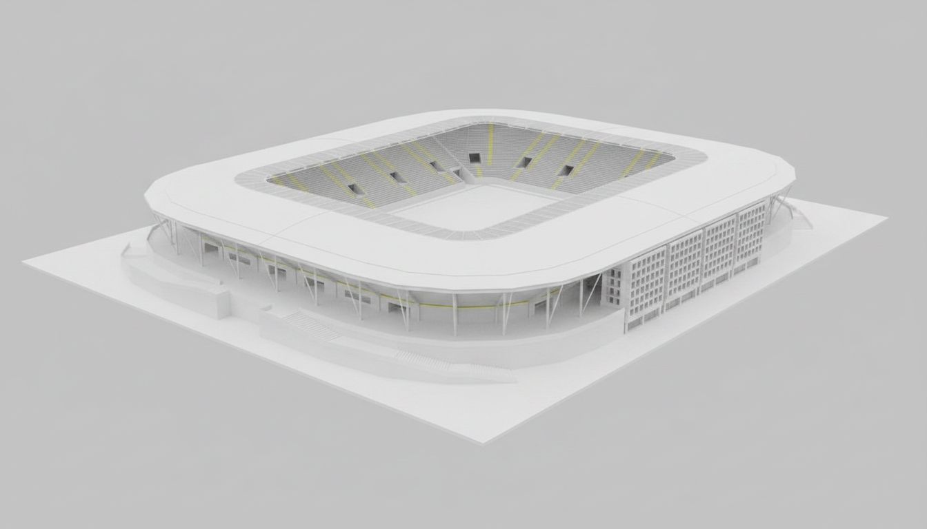 Football Stadium Model free 3D printable STL
