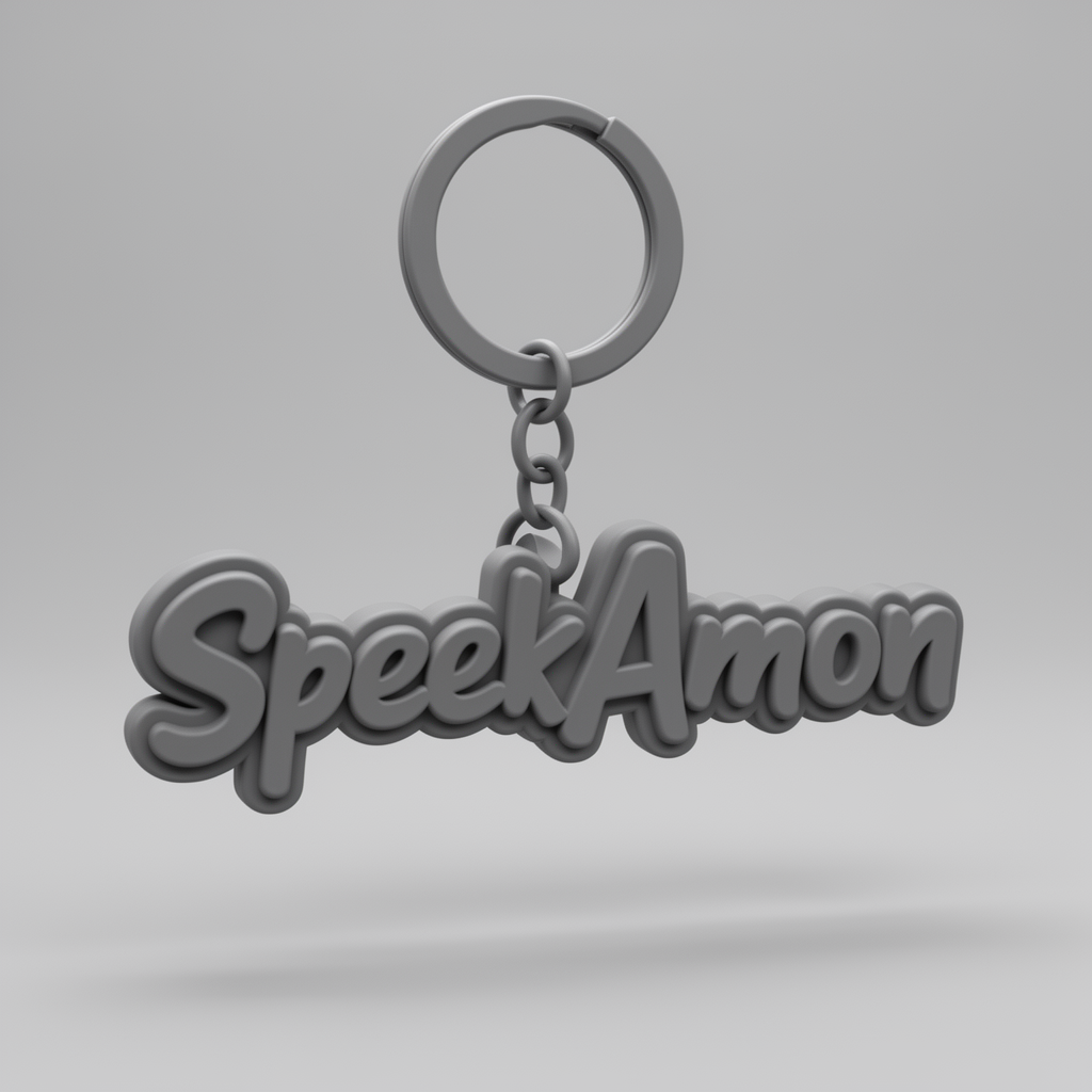 SpeekAmon Rave Keychain free 3D printable STL