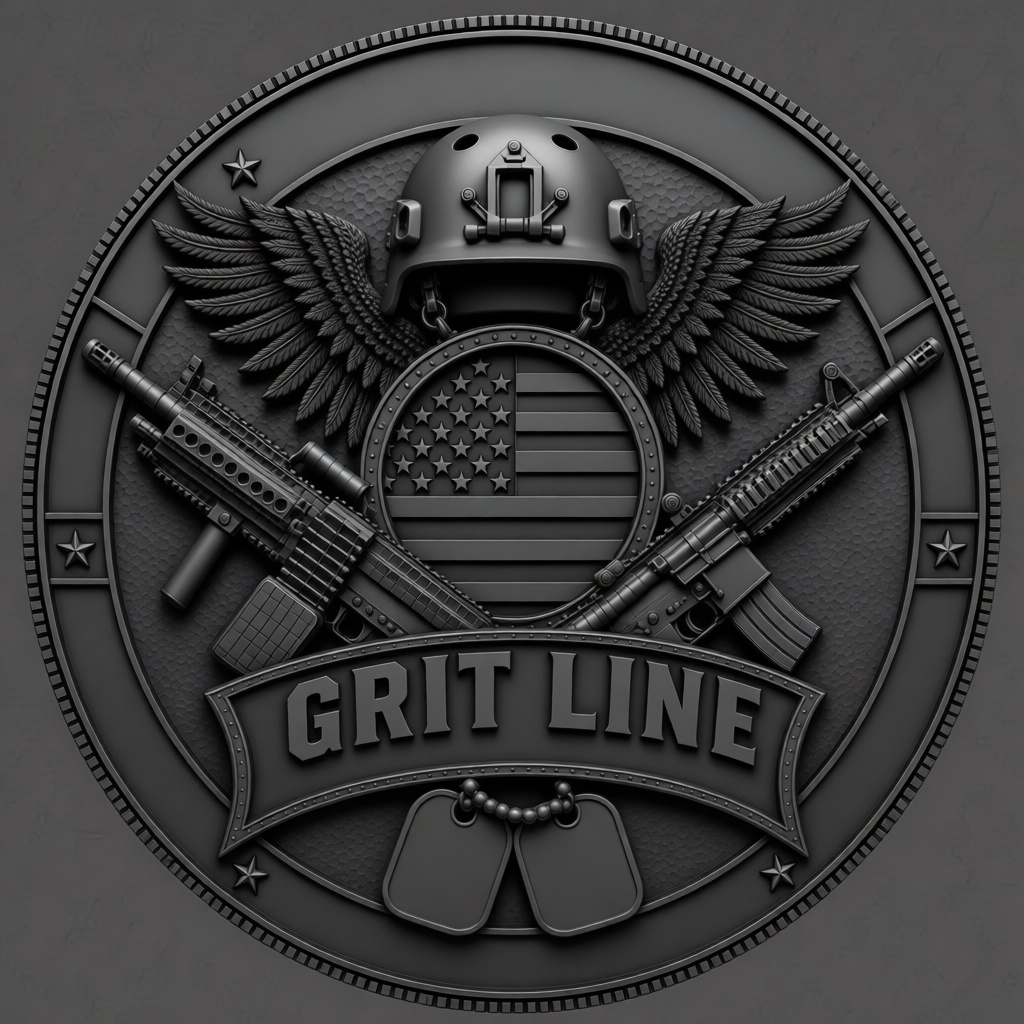 Grit Line Military Emblem free 3D printable STL