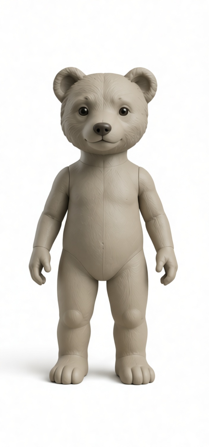 Bear Plush Figurine free 3D printable STL