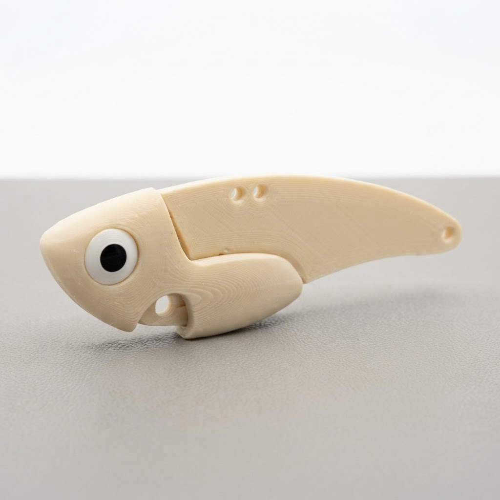 Fish-Shaped Folding Knife free 3D printable STL