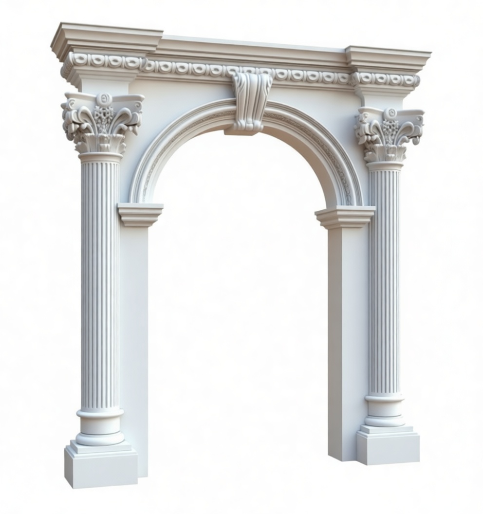 Corinthian Archway Model free 3D printable STL