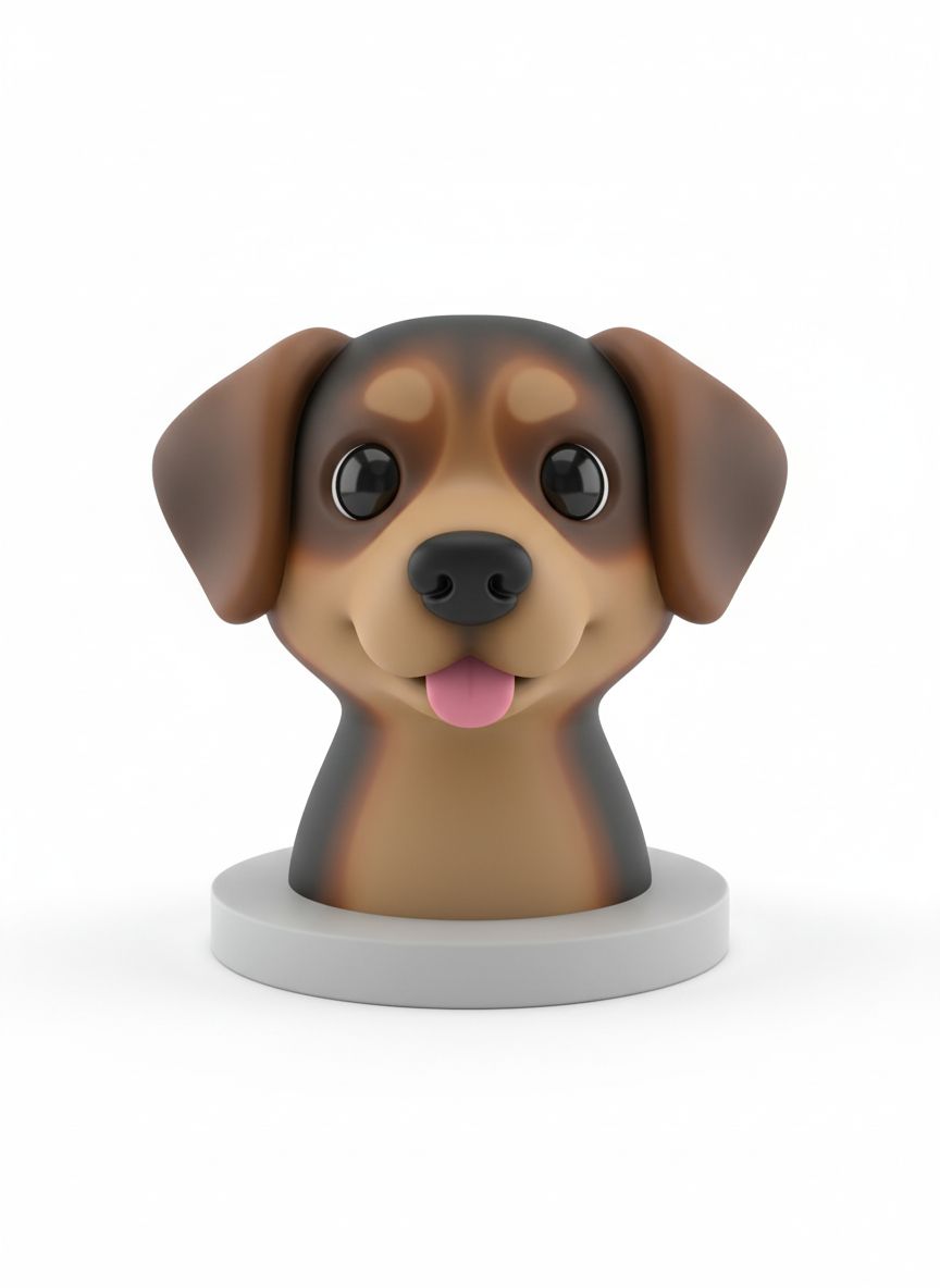 Beagle Dog Bust free 3D printable STL
