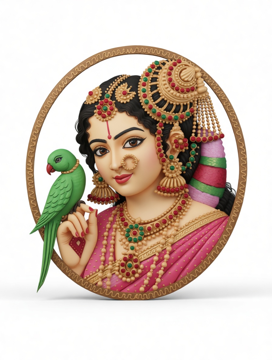 South Indian Bride Relief free 3D printable STL
