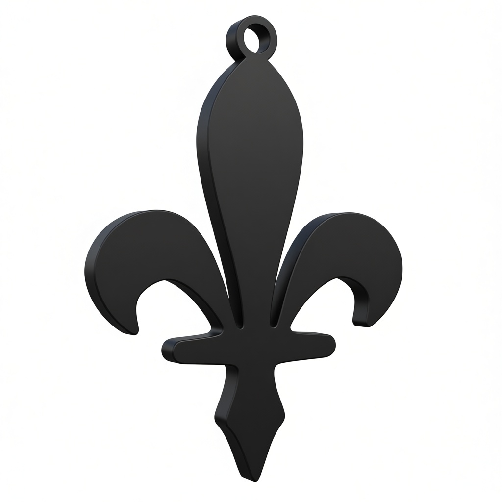Fleur-de-Lis Pendant free 3D printable STL