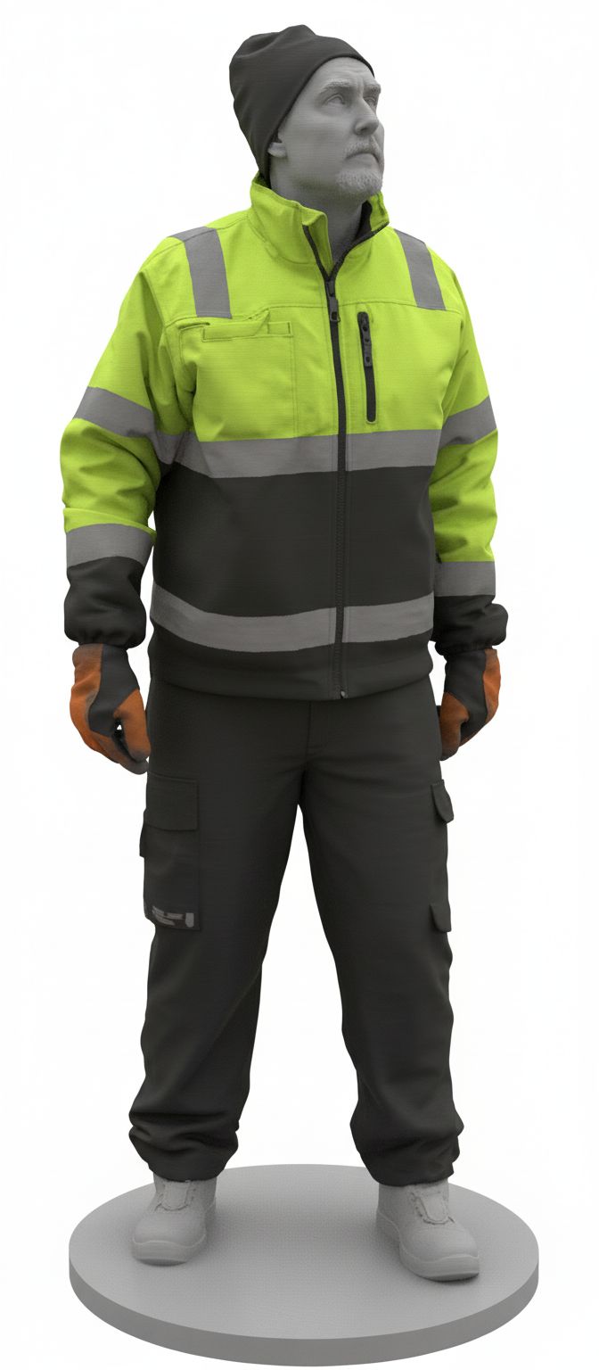 High-Visibility Worker Figurine free 3D printable STL
