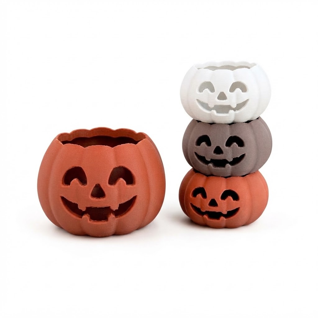 Jack-o'-Lantern Planters free 3D printable STL
