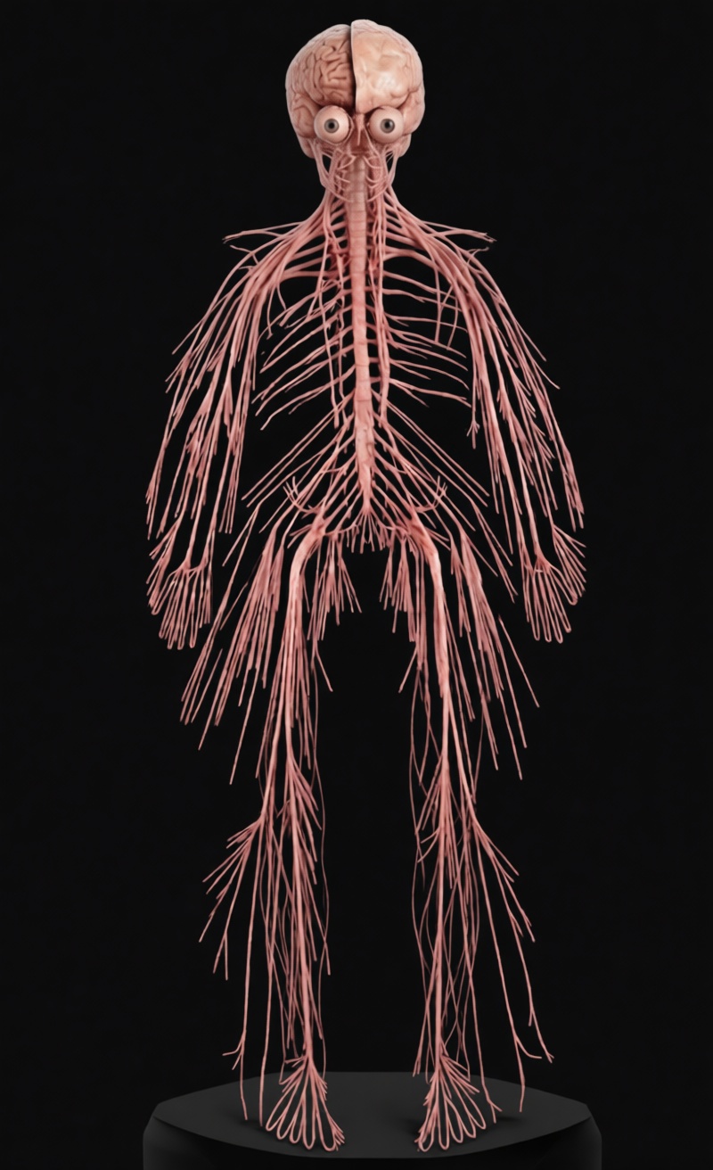 Nervous System Anatomical Model free 3D printable STL