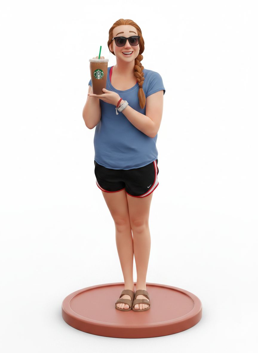 Casual Girl Figurine free 3D printable STL