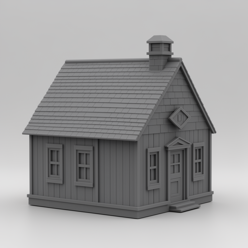 Rustic Farmhouse Model free 3D printable STL