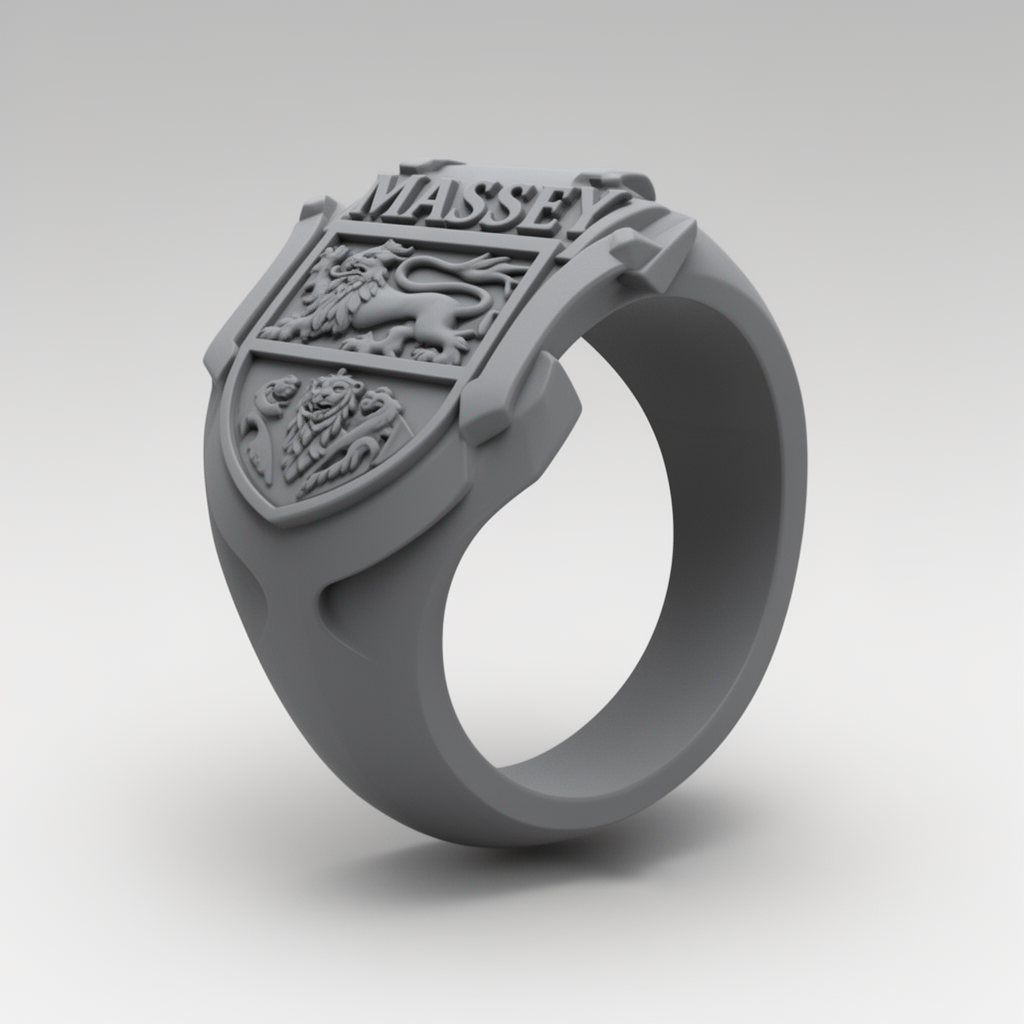 Massey Scottish Crest Ring free 3D printable STL