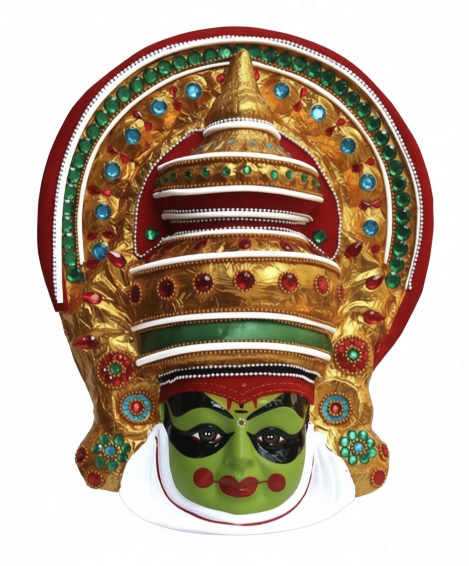 Kathakali Mask Figurine free 3D printable STL