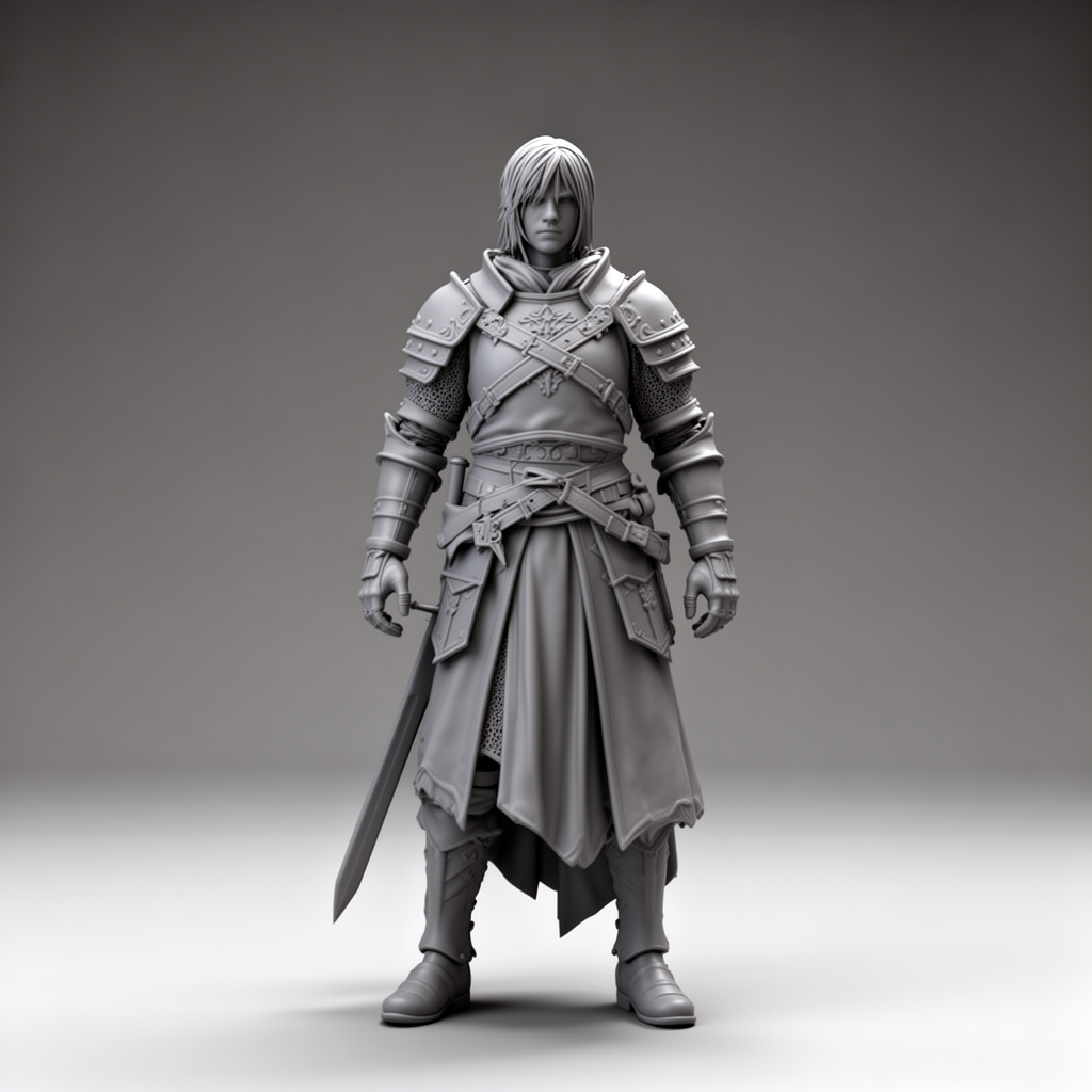 Dark Souls Warrior Figurine - Free 3D Printable STL File