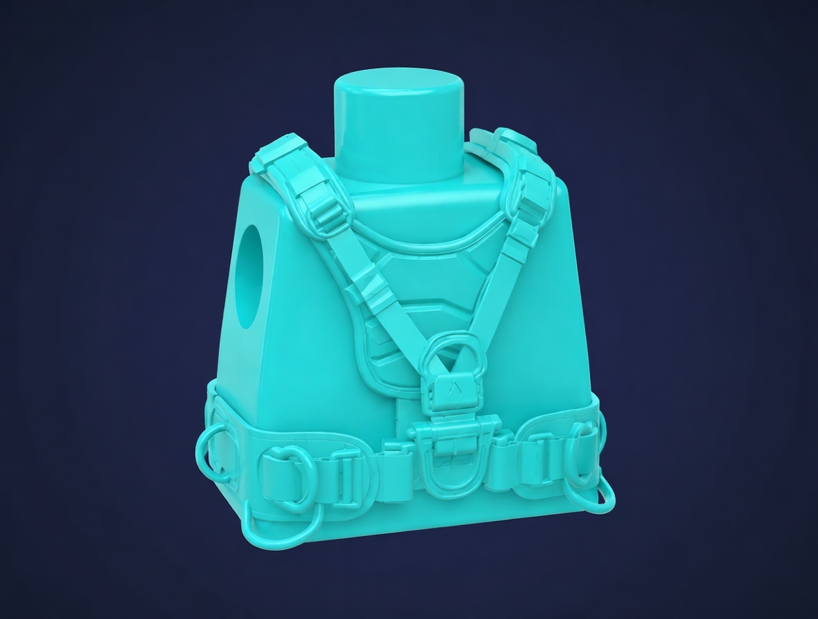Tactical Vest LEGO Torso free 3D printable STL