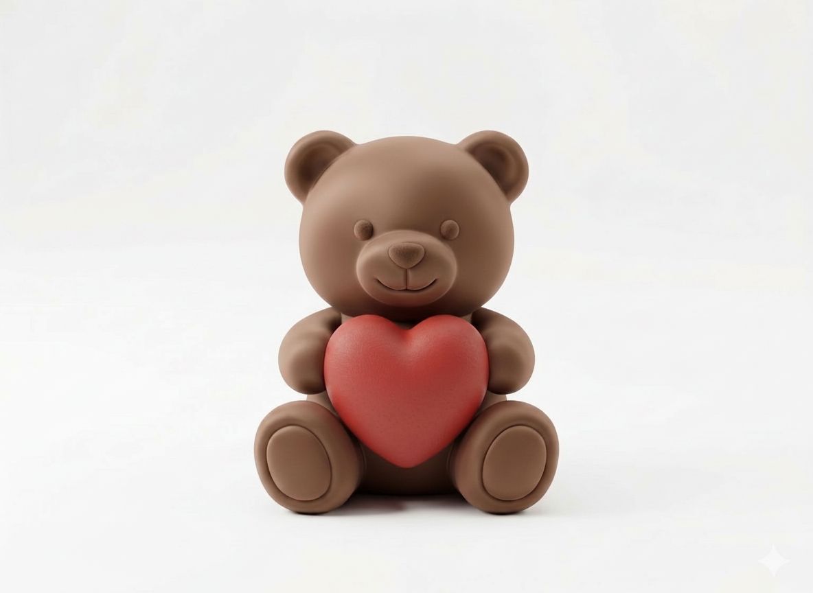 Teddy Bear Figurine free 3D printable STL