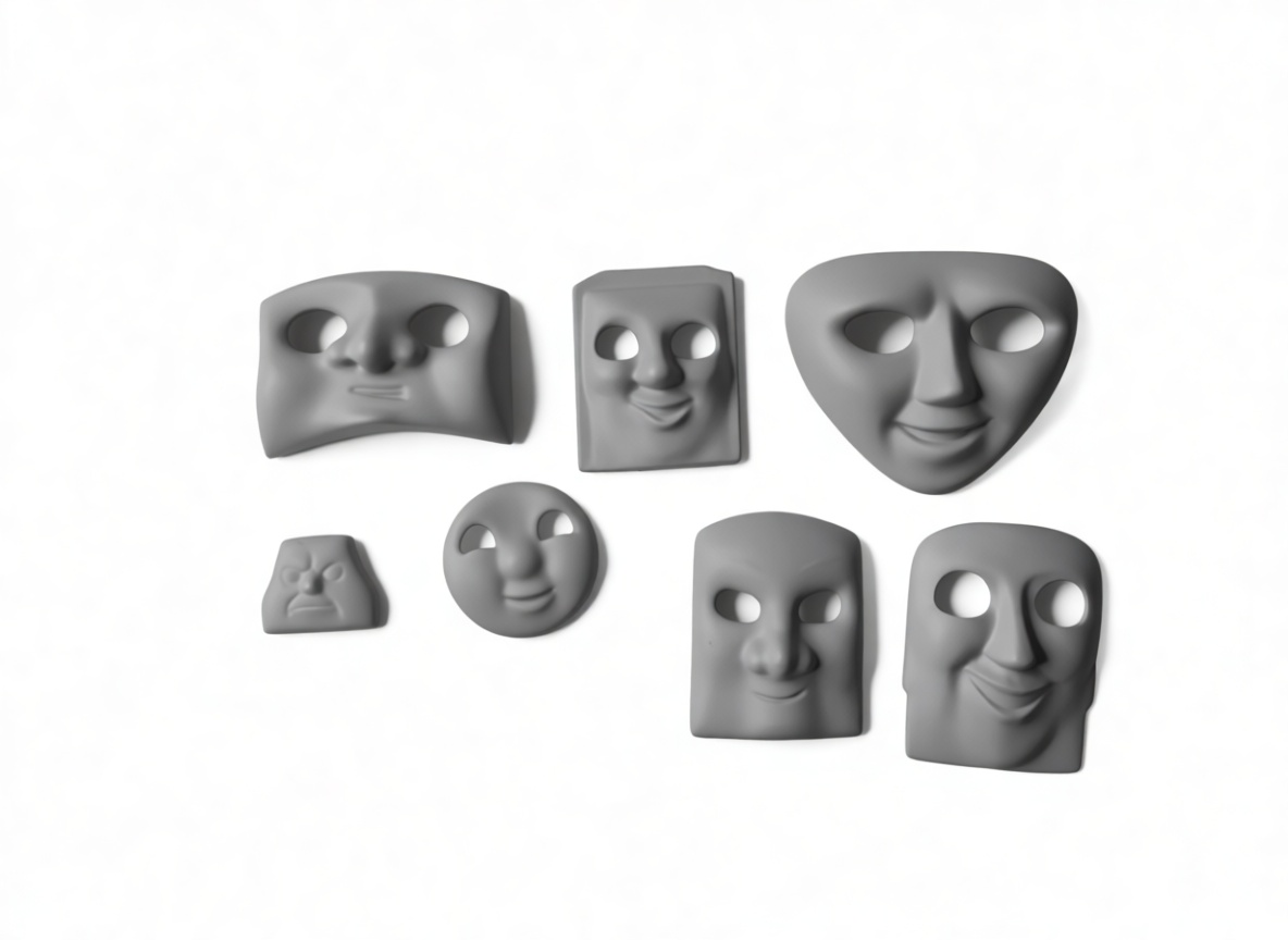 Expressive Mask Set free 3D printable STL