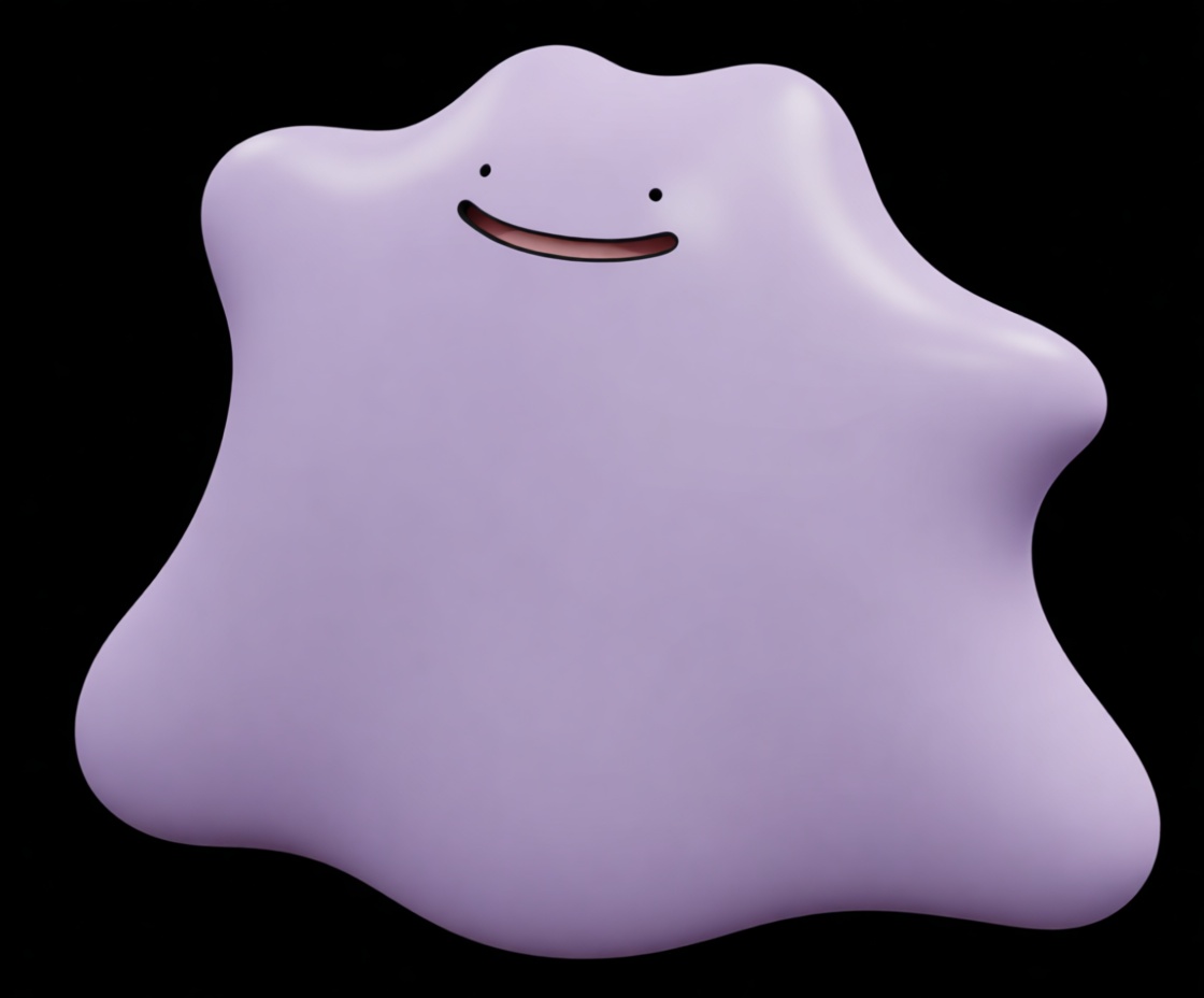 Ditto Pokémon Figurine free 3D printable STL