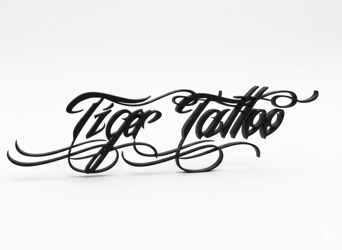 Tiger Tattoo Design free 3D printable STL