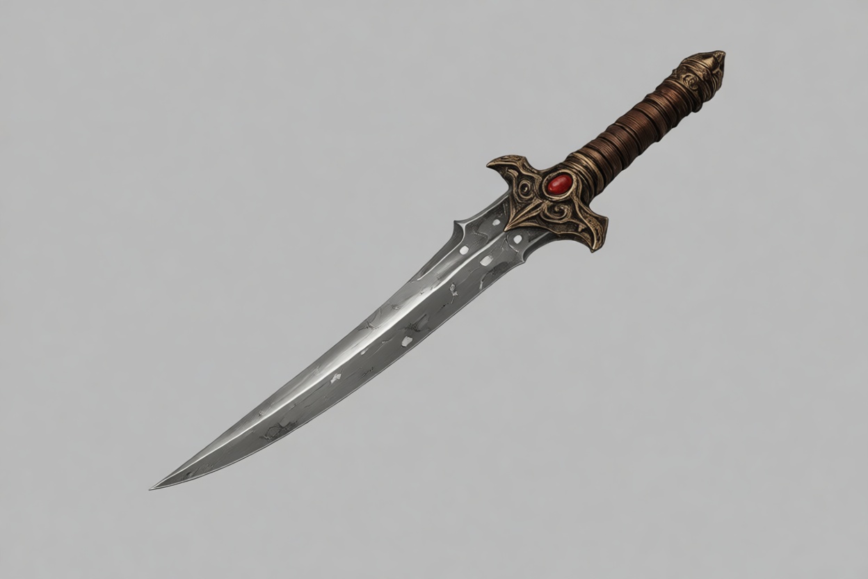 Ornate Fantasy Dagger free 3D printable STL