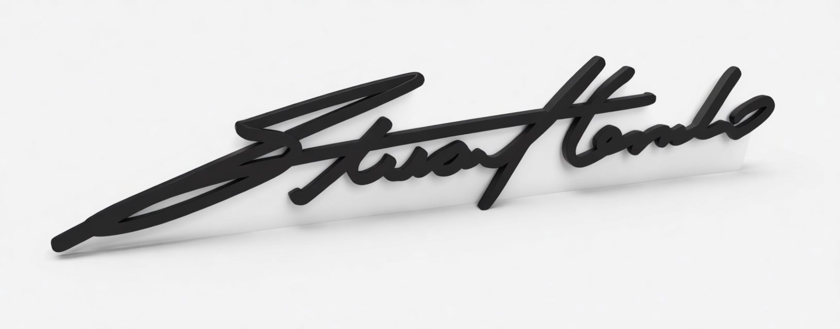 Stuart Hamblin Signature Sign free 3D printable STL