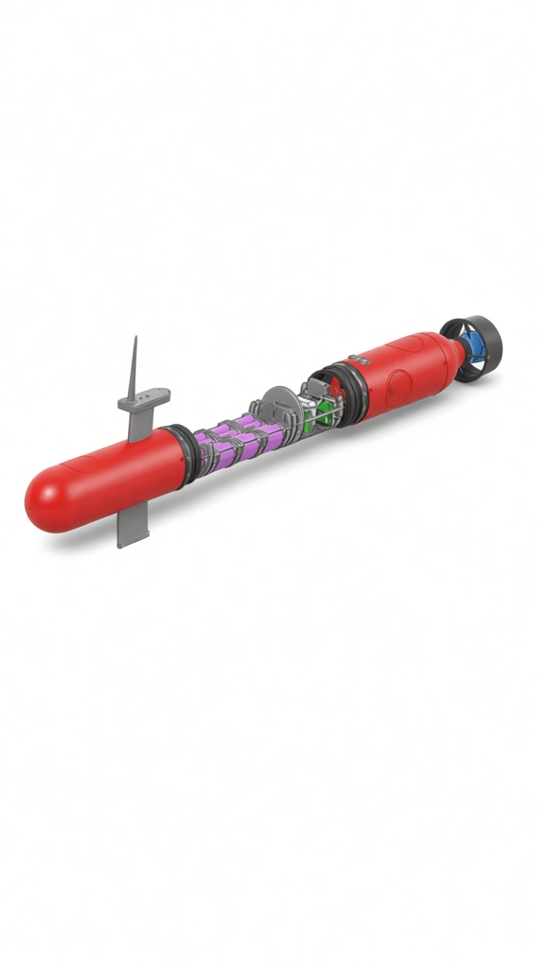 Glider Torpedo Model free 3D printable STL