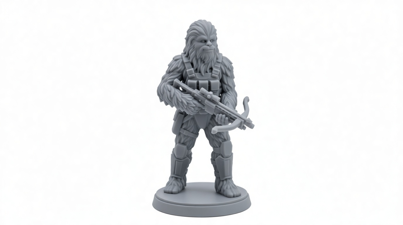 Chewbacca Miniature free 3D printable STL