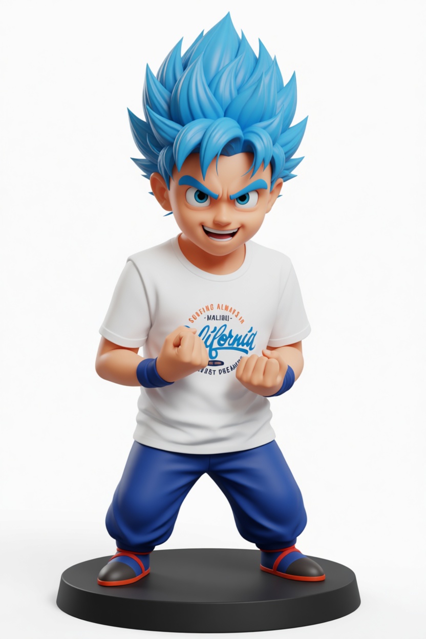Goku Super Saiyan Blue Figurine free 3D printable STL