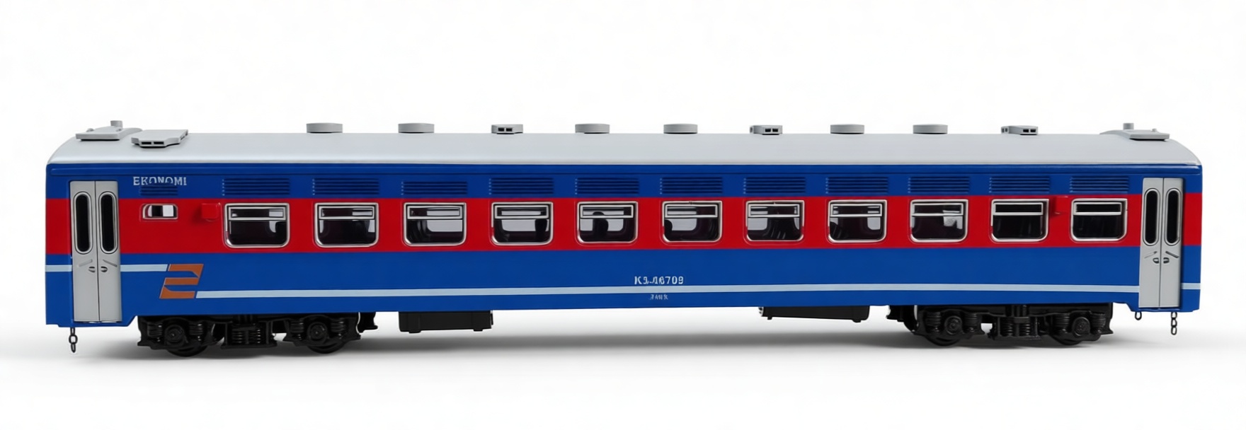 Soviet Passenger Train Carriage Model free 3D printable STL