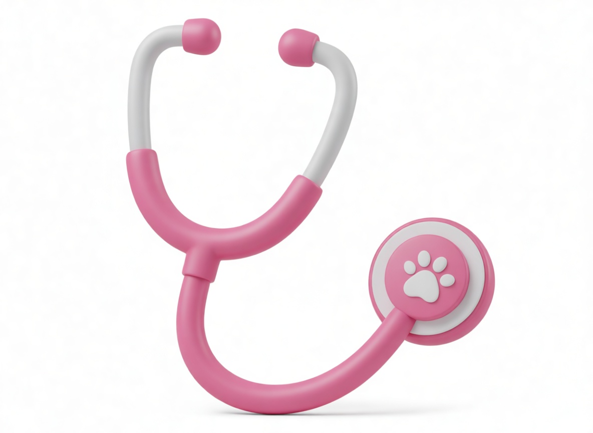 Pink Veterinary Stethoscope free 3D printable STL