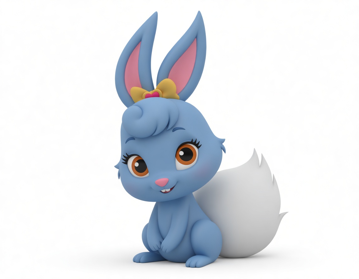 Blue Bunny Figurine free 3D printable STL